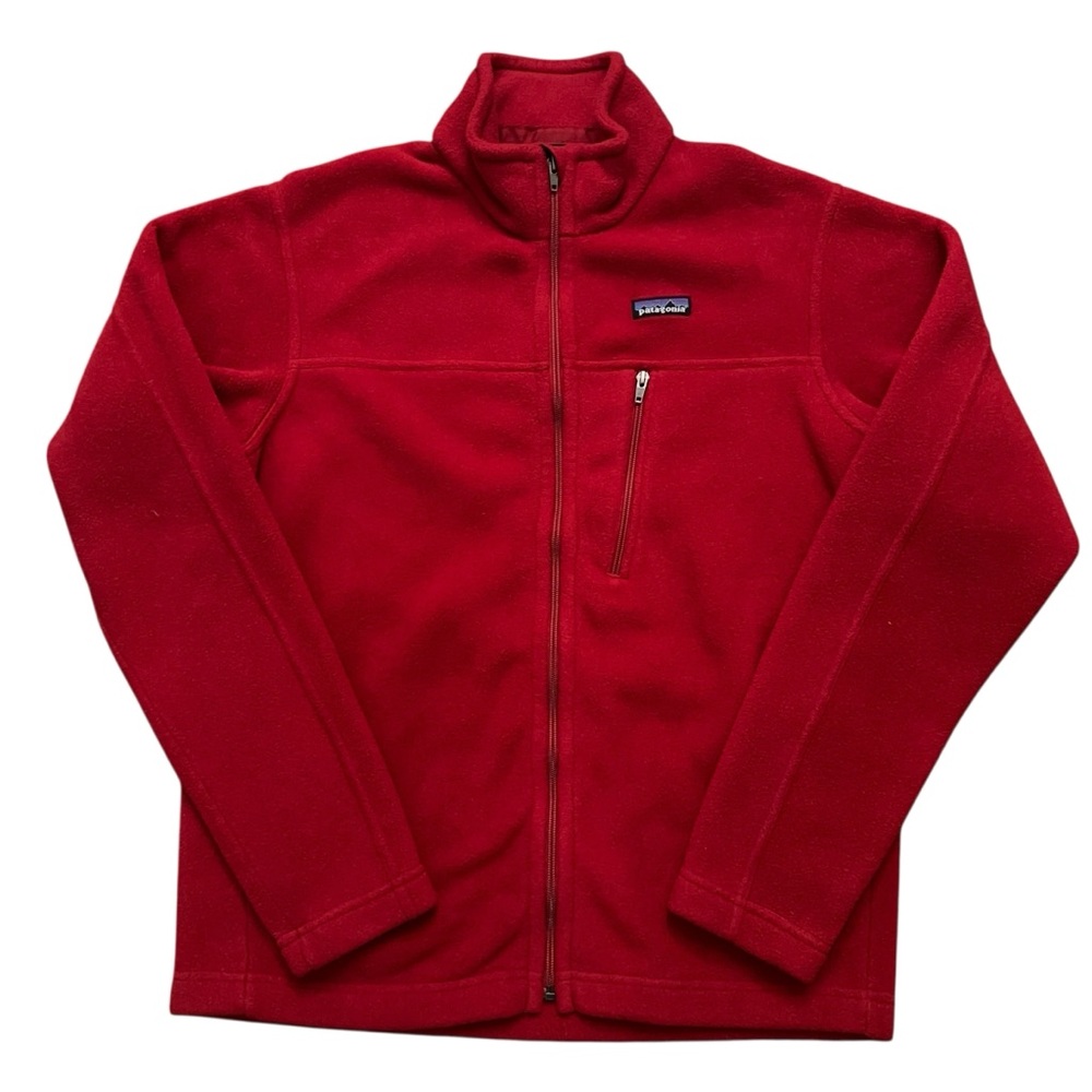 Patagonia Simple Synchilla Jacket Mens Size M Full Zip Fleece 25096 Red